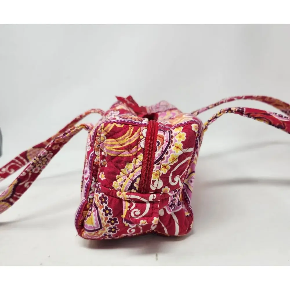 Vera Bradley Raspberry Fizz Rare Retired Quilted Shoulder Bag Mini Duffle Y2K